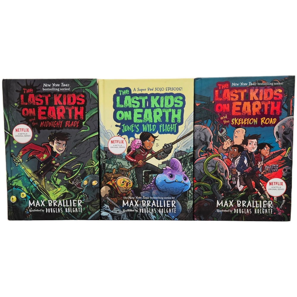 Lot of 3 The Last Kids on Earth Book Series Set by Max Brallier Book 5, 5.5, & 6